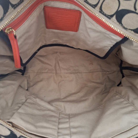 Coach Black and Tan Signature Tote - Picture 8 of 8